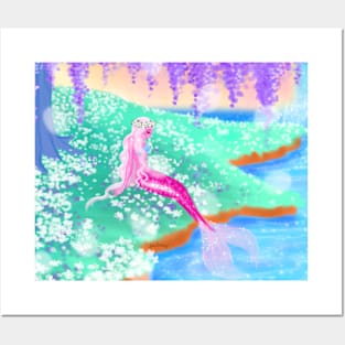 Spring Mermaid Posters and Art